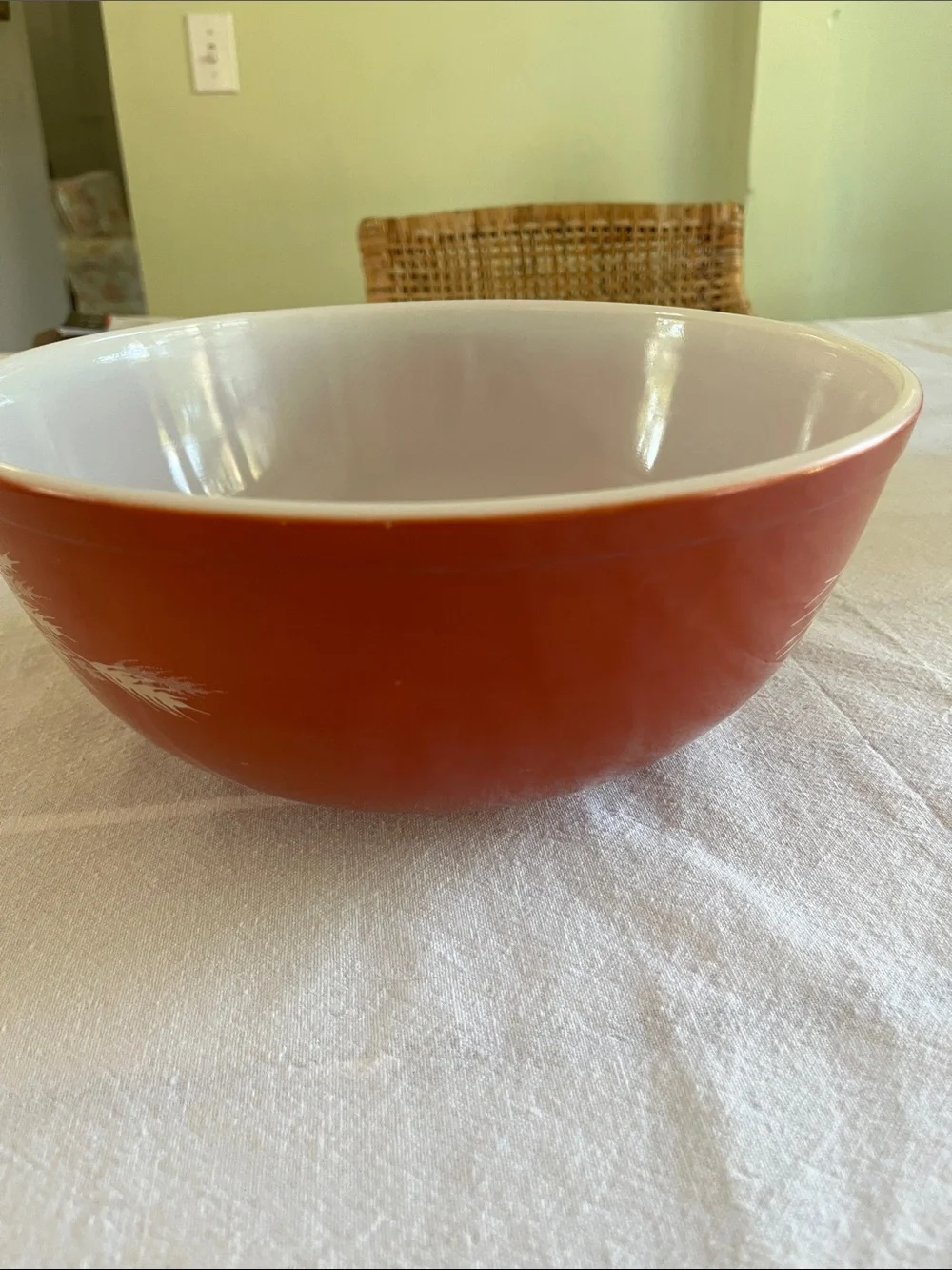 Pyrex 404 Wheat Bowl Red 4L
